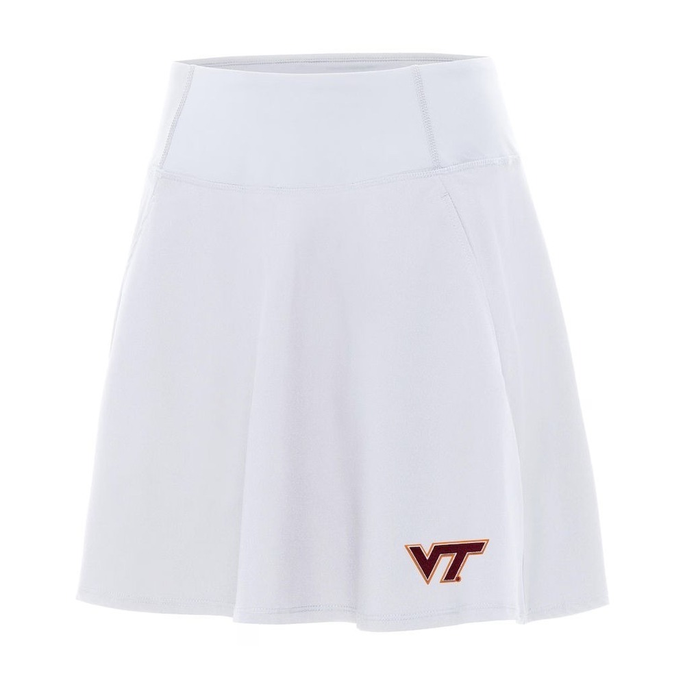 Antigua Women's White Virginia‎ Tech Hokies Chip Skort - White - Small